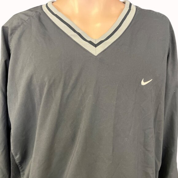 Nike Team Dri-Fit Men's Black Pullover Sweater/Windbreaker Sz L SKU 5066 - Picture 3 of 8